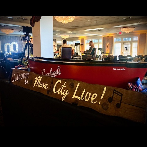 Music City Live! Handpainted Sign - Event Rentals - Music City Live signage for rent